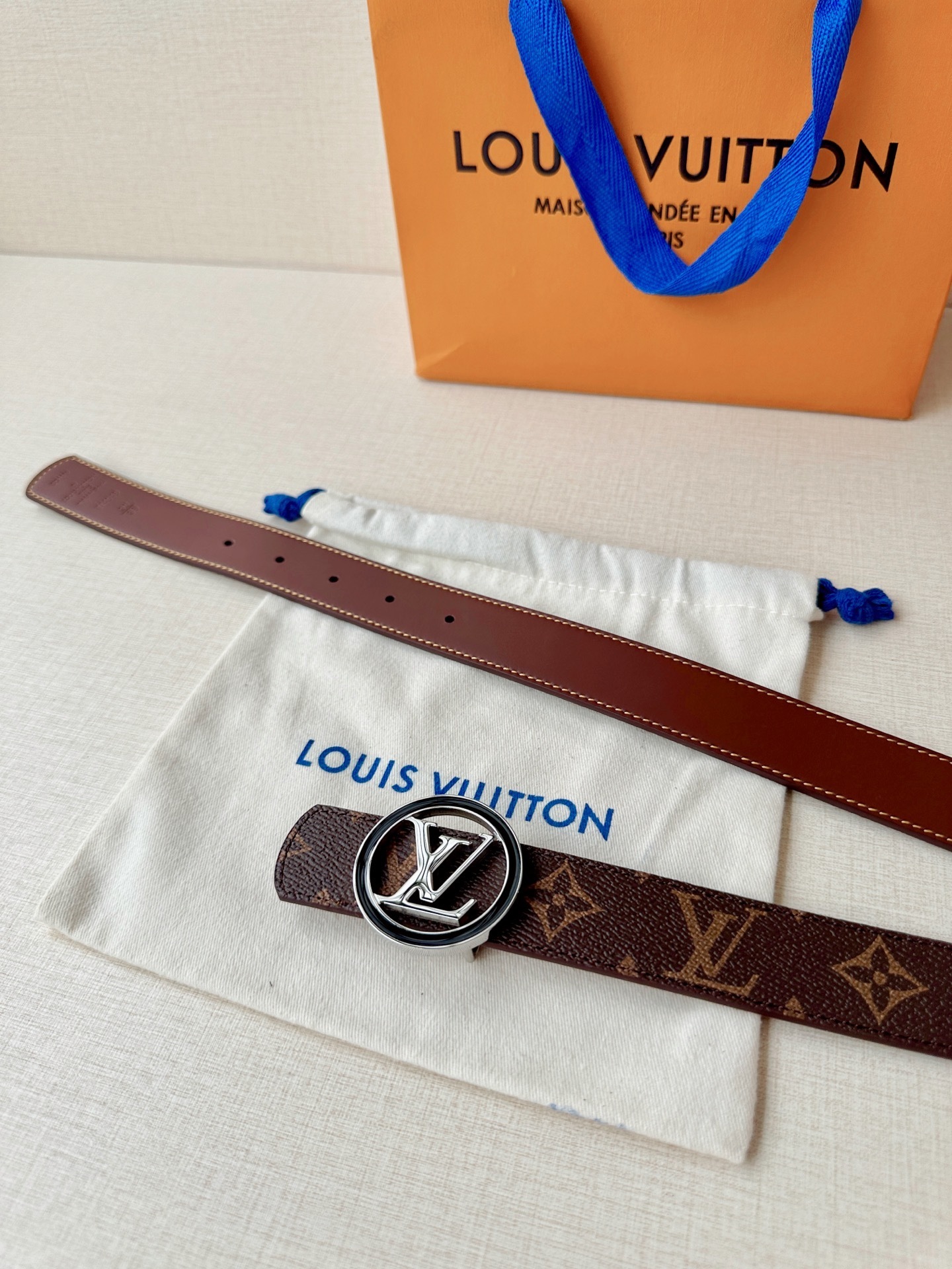 LV Belt brown