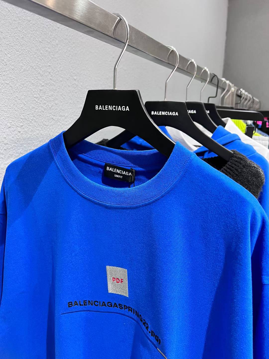 balenciaga t-shirt Blue