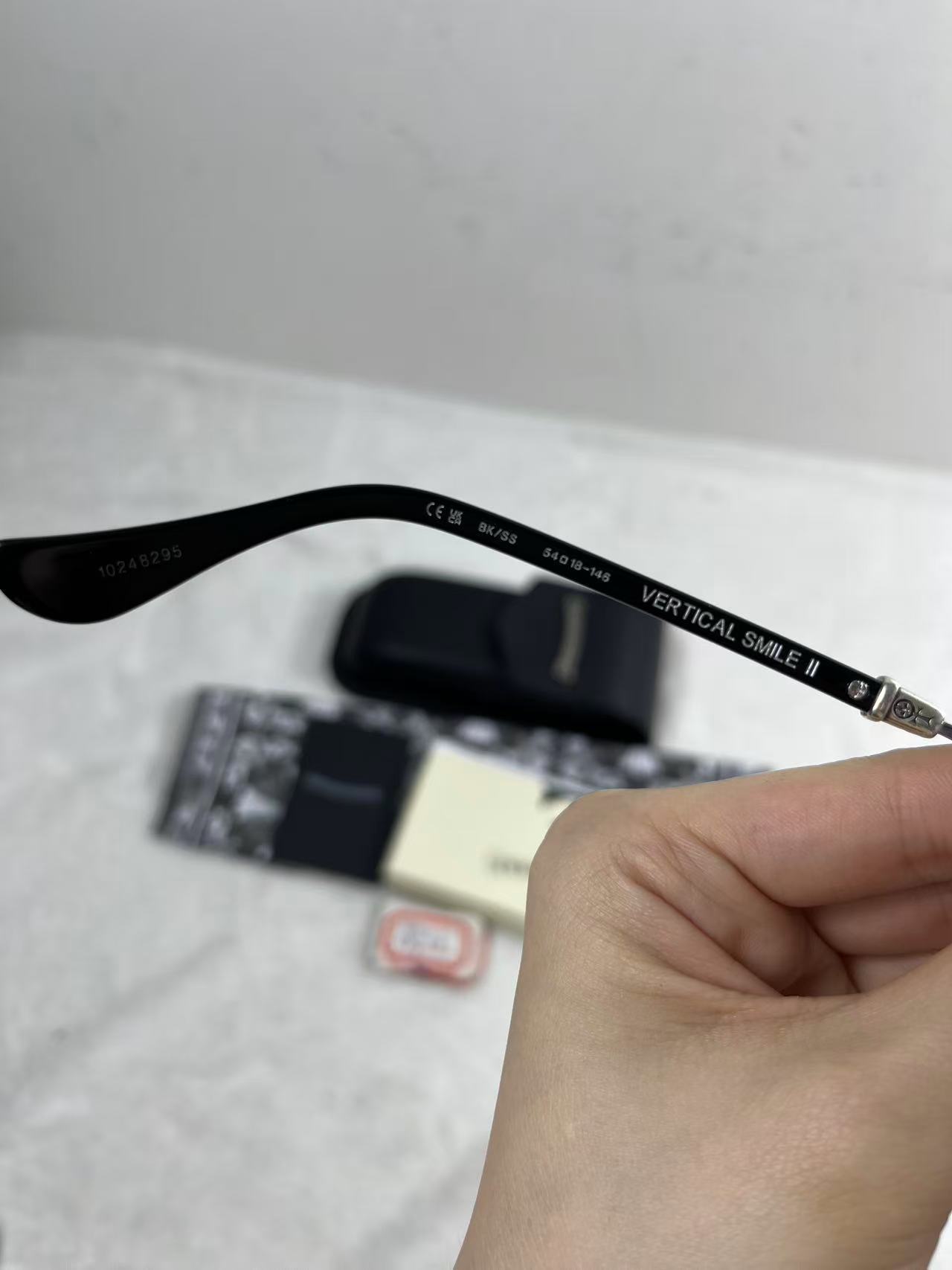 Chrome Hearts Evagilist Anti-Blue Lens Glasses Black