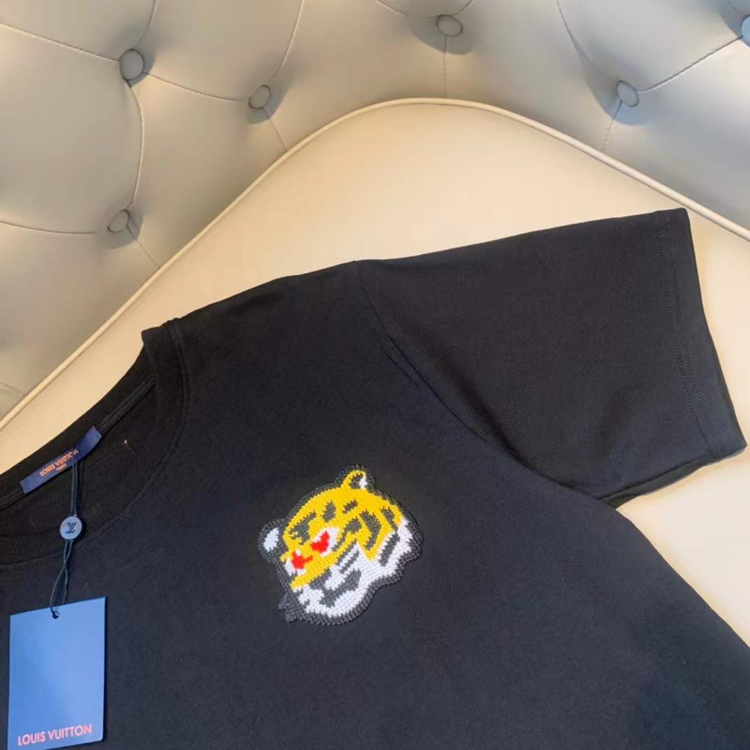 LV KENZO men's black t-shirt