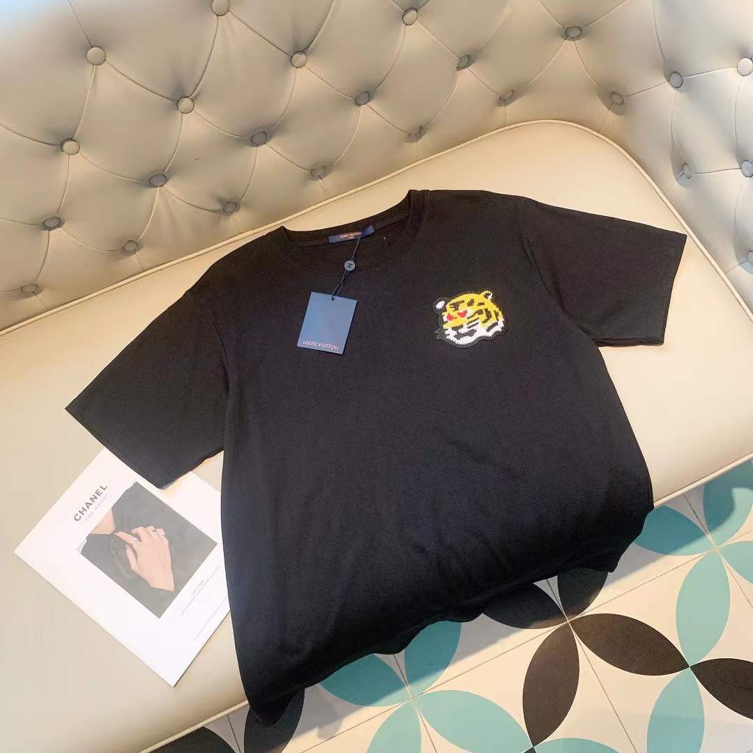 LV KENZO men's black t-shirt