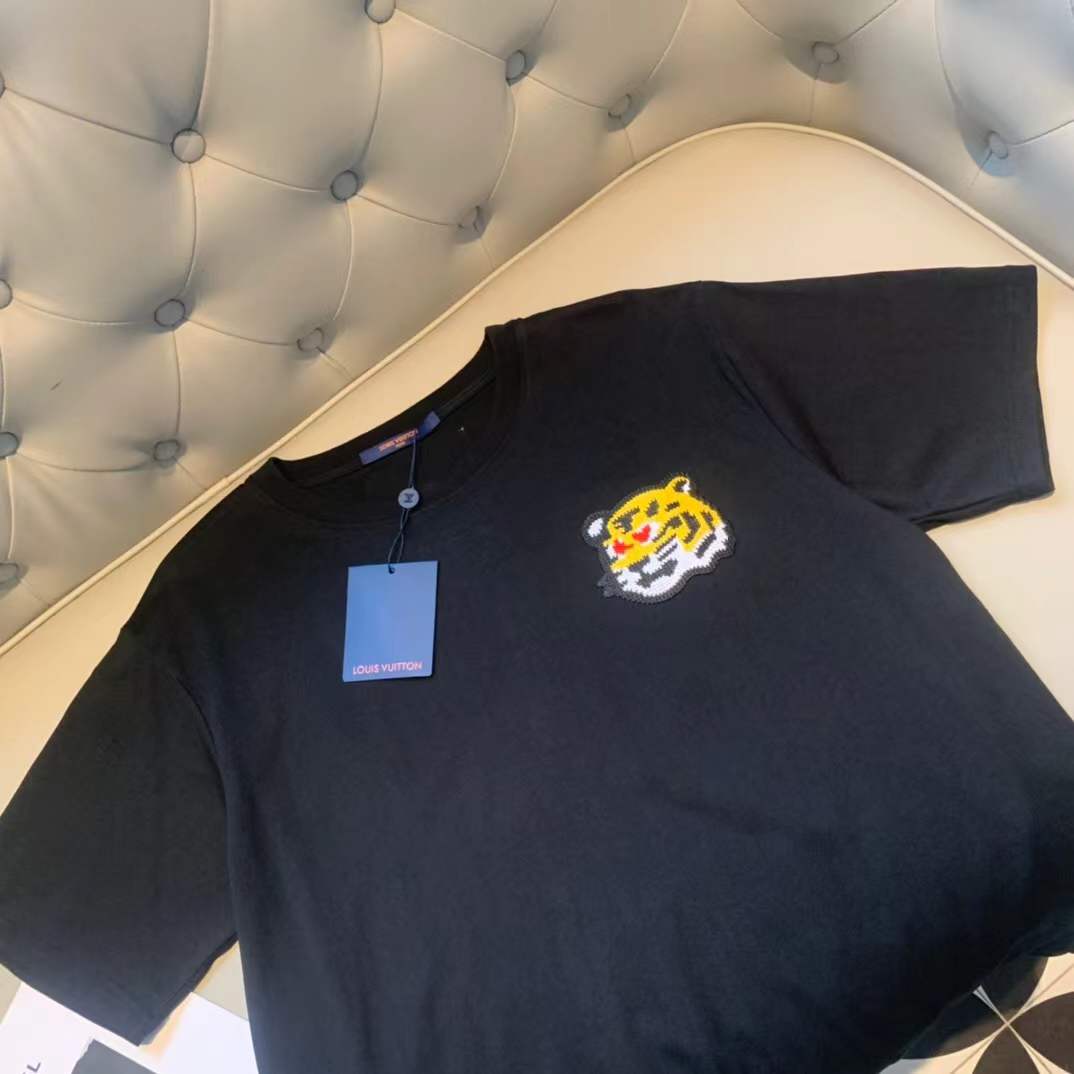 LV KENZO men's black t-shirt