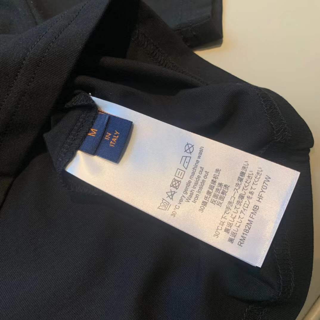 LV KENZO men's black t-shirt