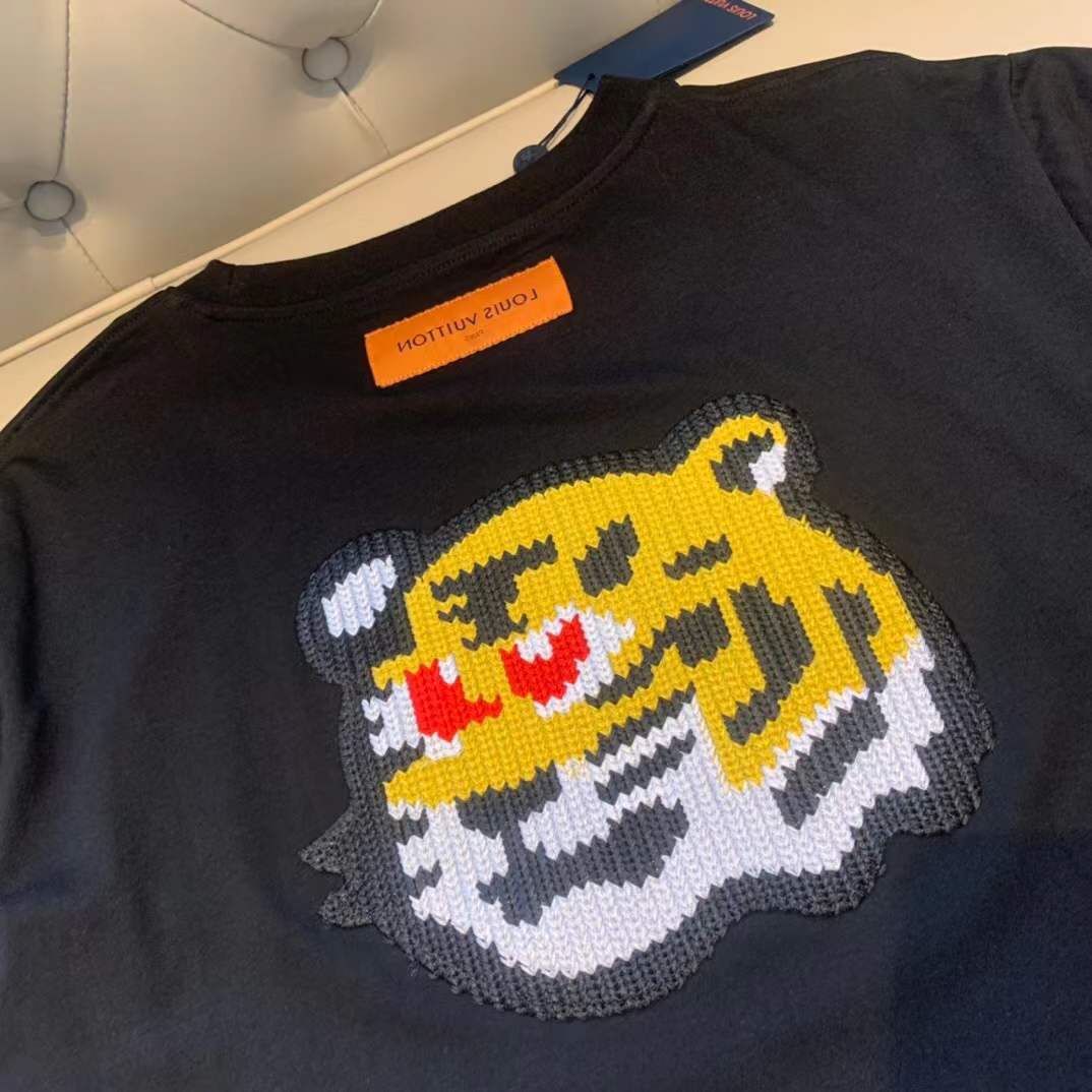 LV KENZO men's black t-shirt