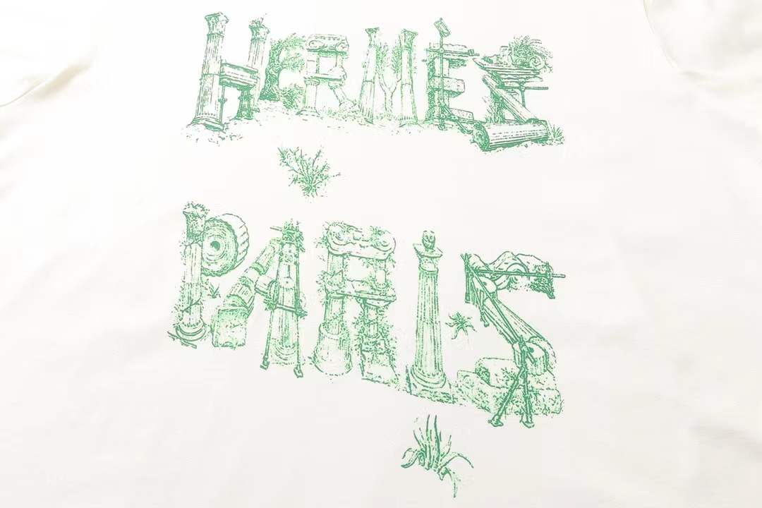 Hermès Paris printed cotton t-shirt