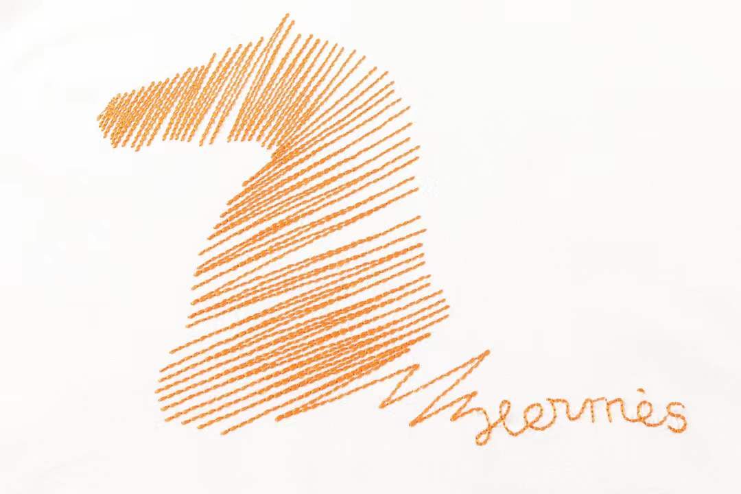 Hermès H'Cheval t-shirt with embroidered details