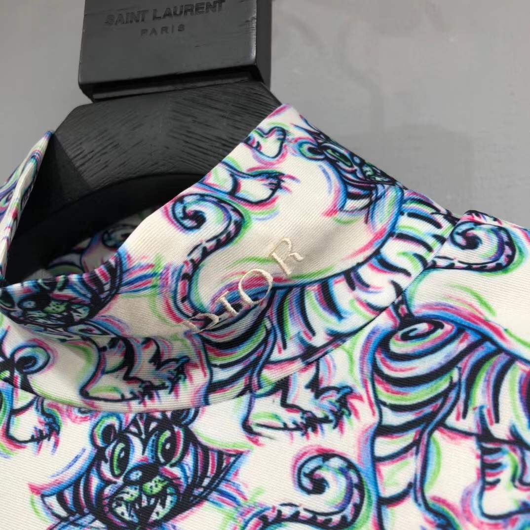Dior x Kenny Scharf patterned shirt from the Pre-Fall 2021 Menswear collection