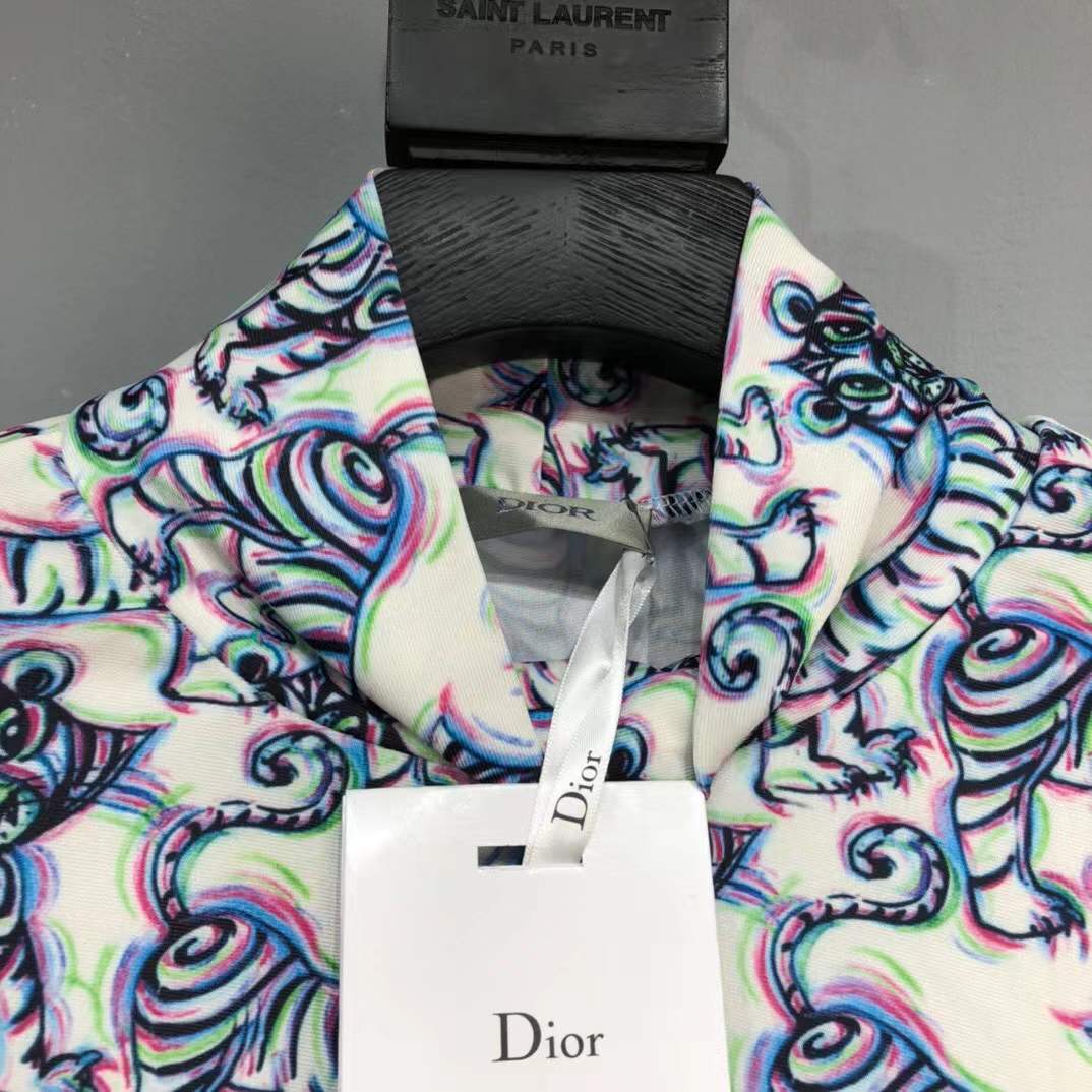 Dior x Kenny Scharf patterned shirt from the Pre-Fall 2021 Menswear collection