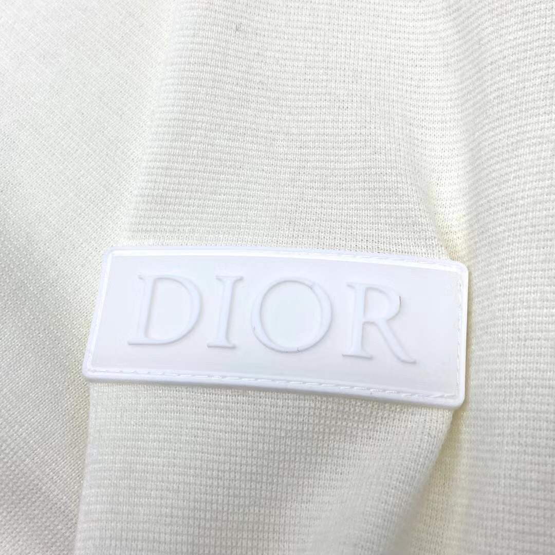 Dior white Stone Island knit sweatshirt
