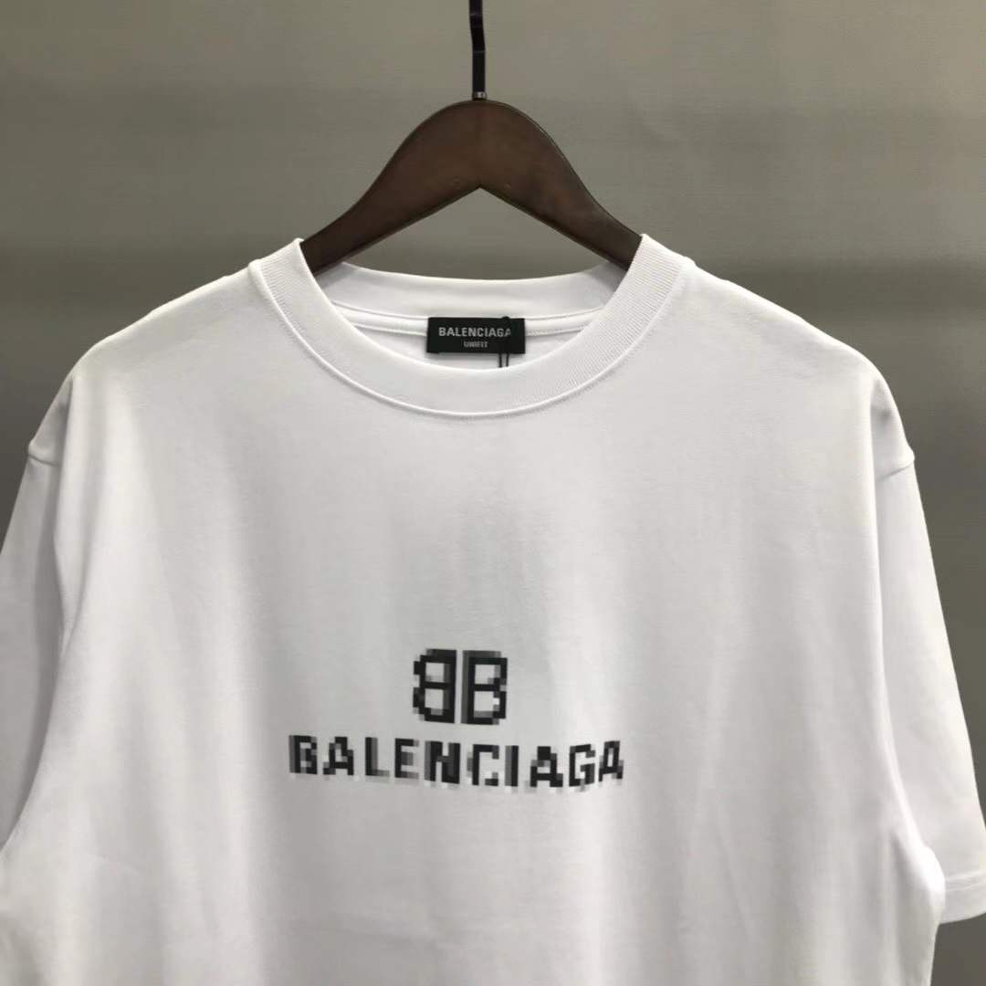 Balenciaga Men's BB Pixel Logo T-shirt