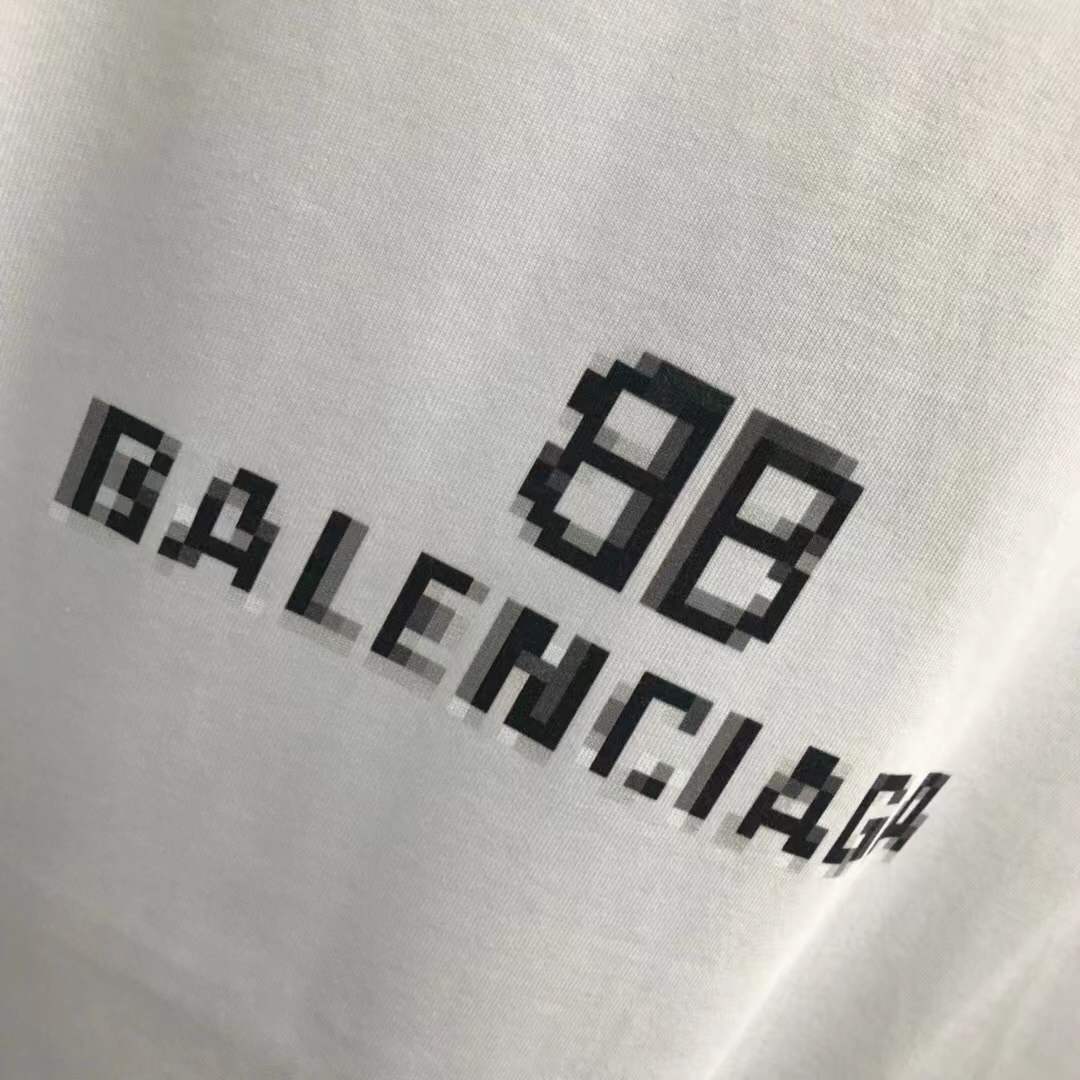 Balenciaga Men's BB Pixel Logo T-shirt