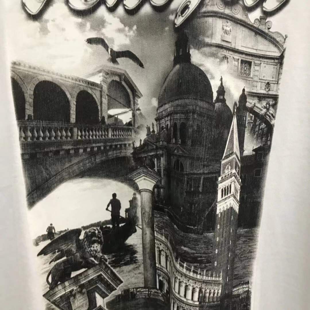 Balenciaga Venezia Print Oversized T-Shirt