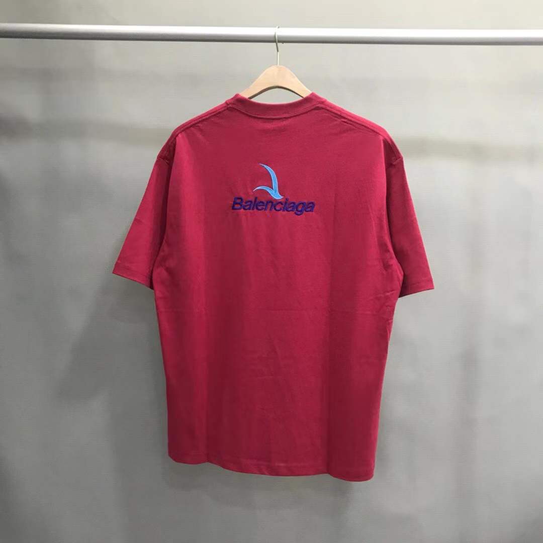 Balenciaga pink crewneck t-shirt