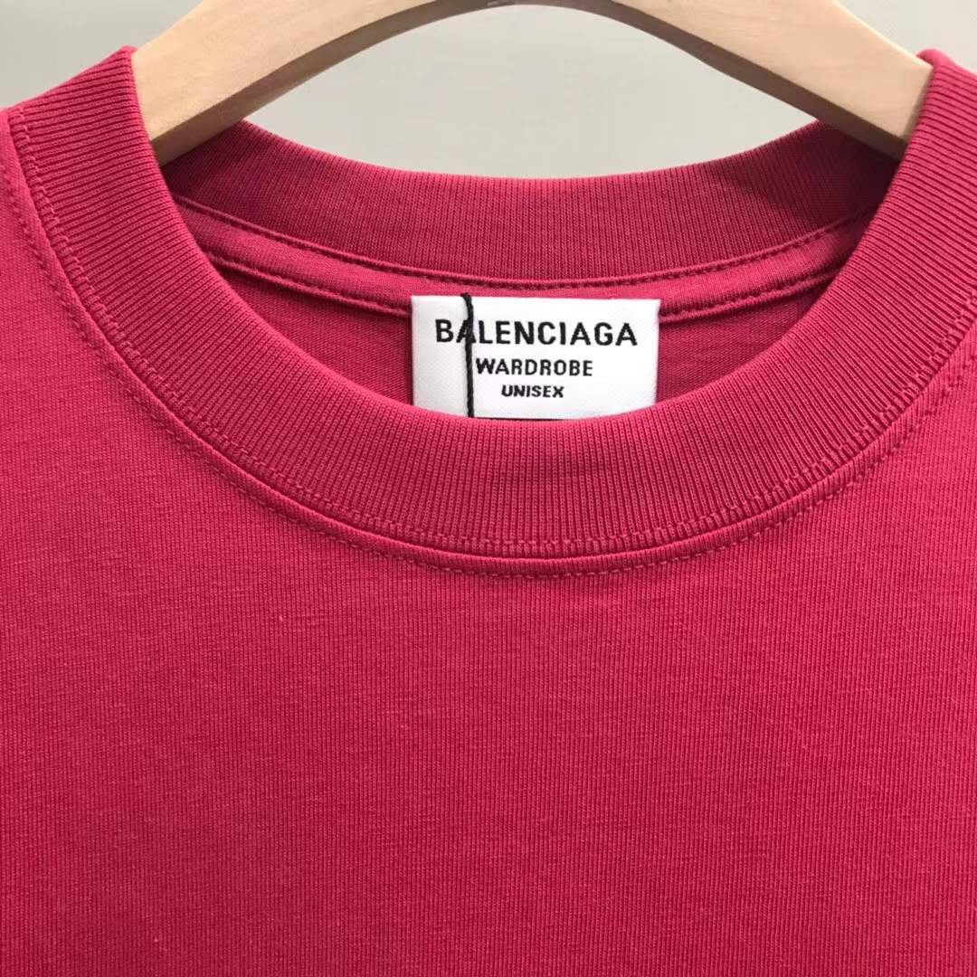 Balenciaga pink crewneck t-shirt