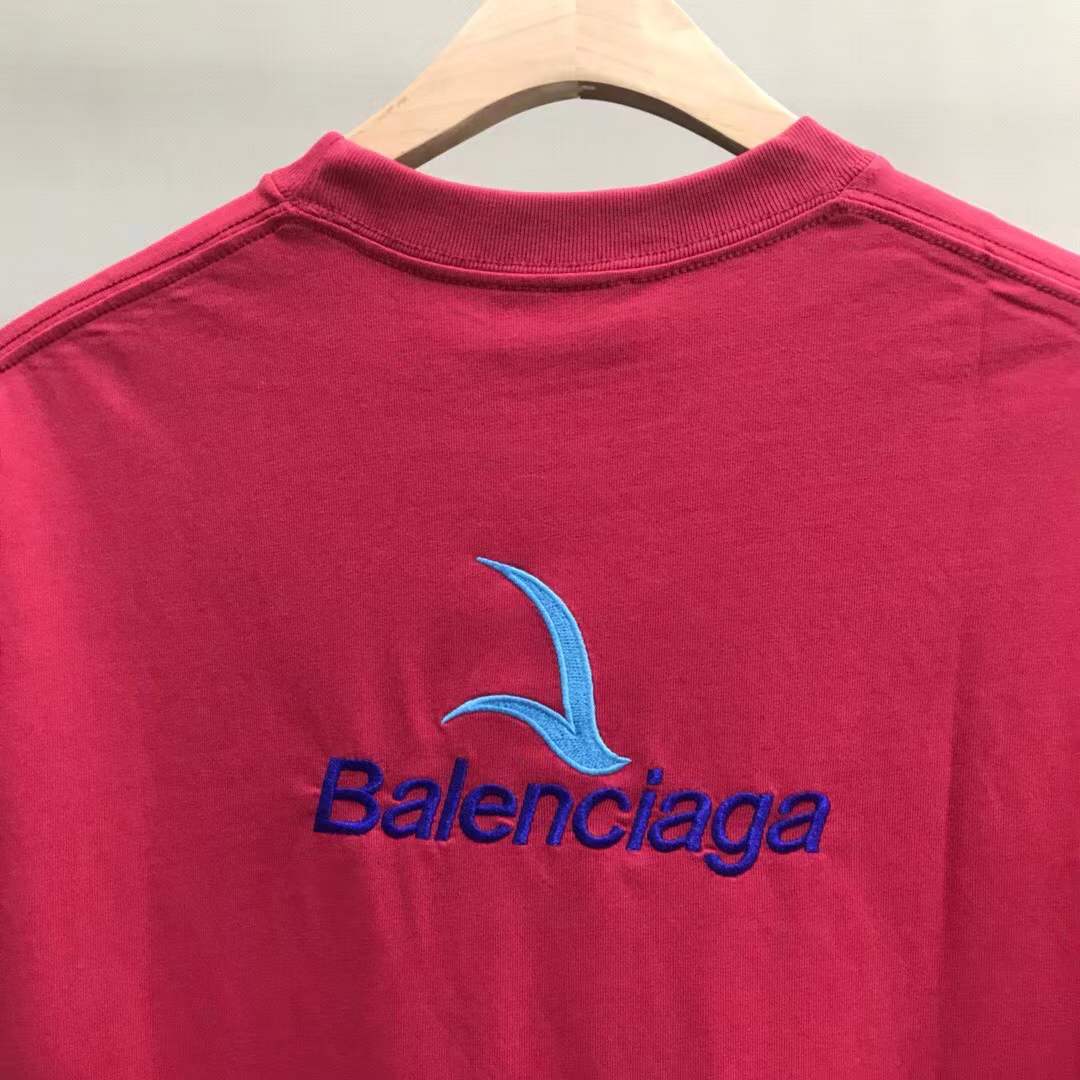 Balenciaga pink crewneck t-shirt
