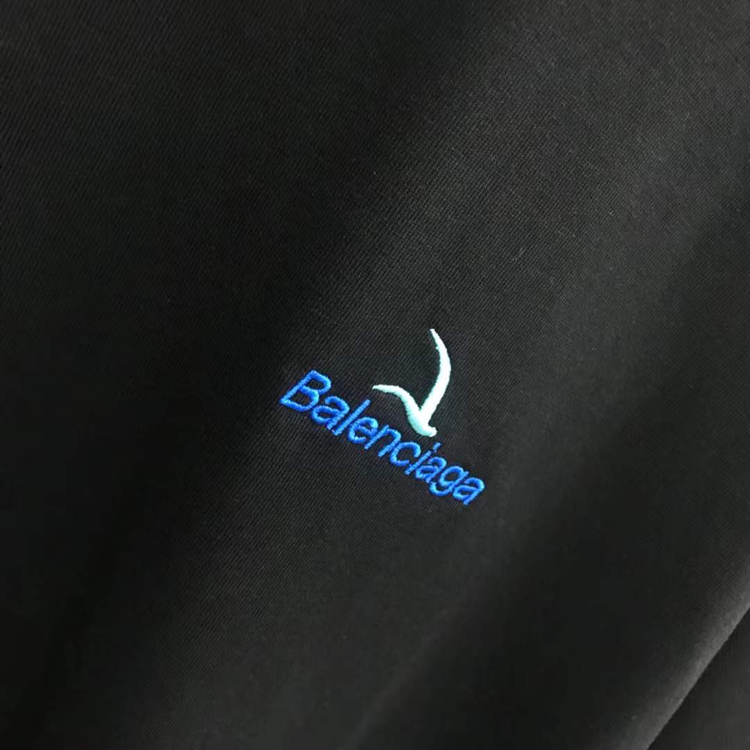 balenciaga logo t-shirt in black