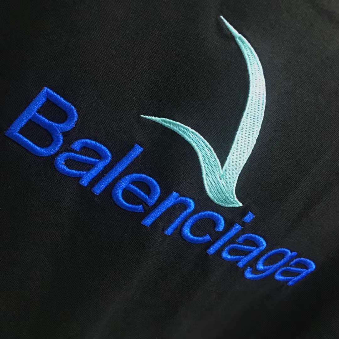 balenciaga logo t-shirt in black