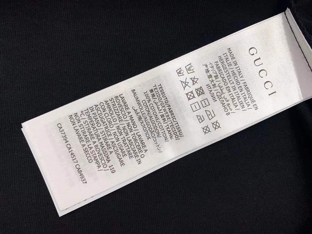 Gucci Palm Trees Print Cotton Oversized T-shirt Black