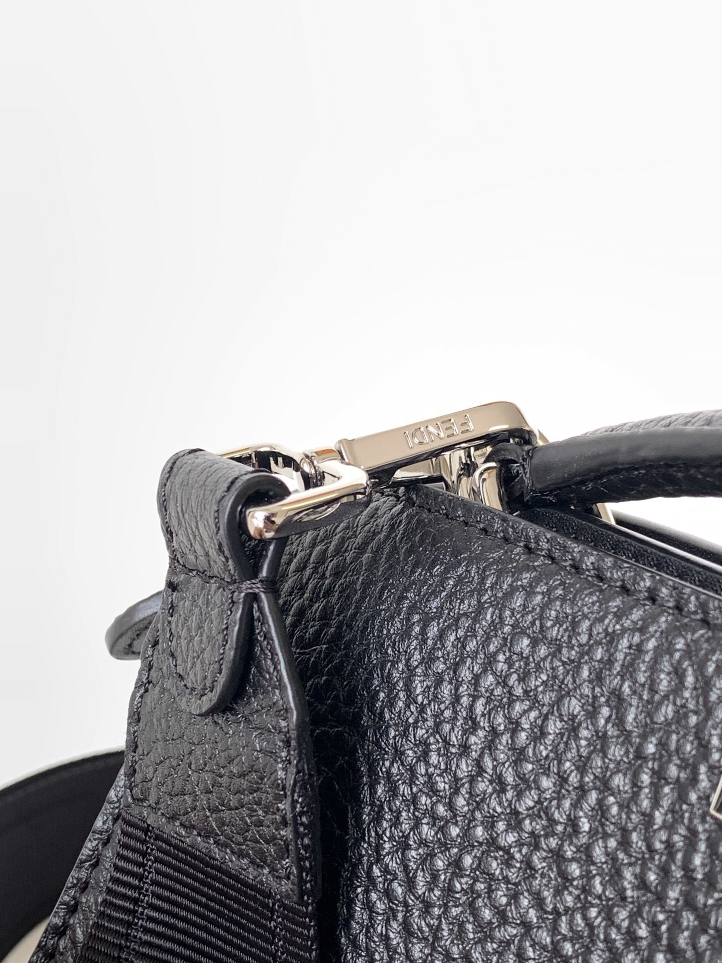 Fendi Peekaboo ISeeU handbag featuring a top handle and a detachable shoulder strap