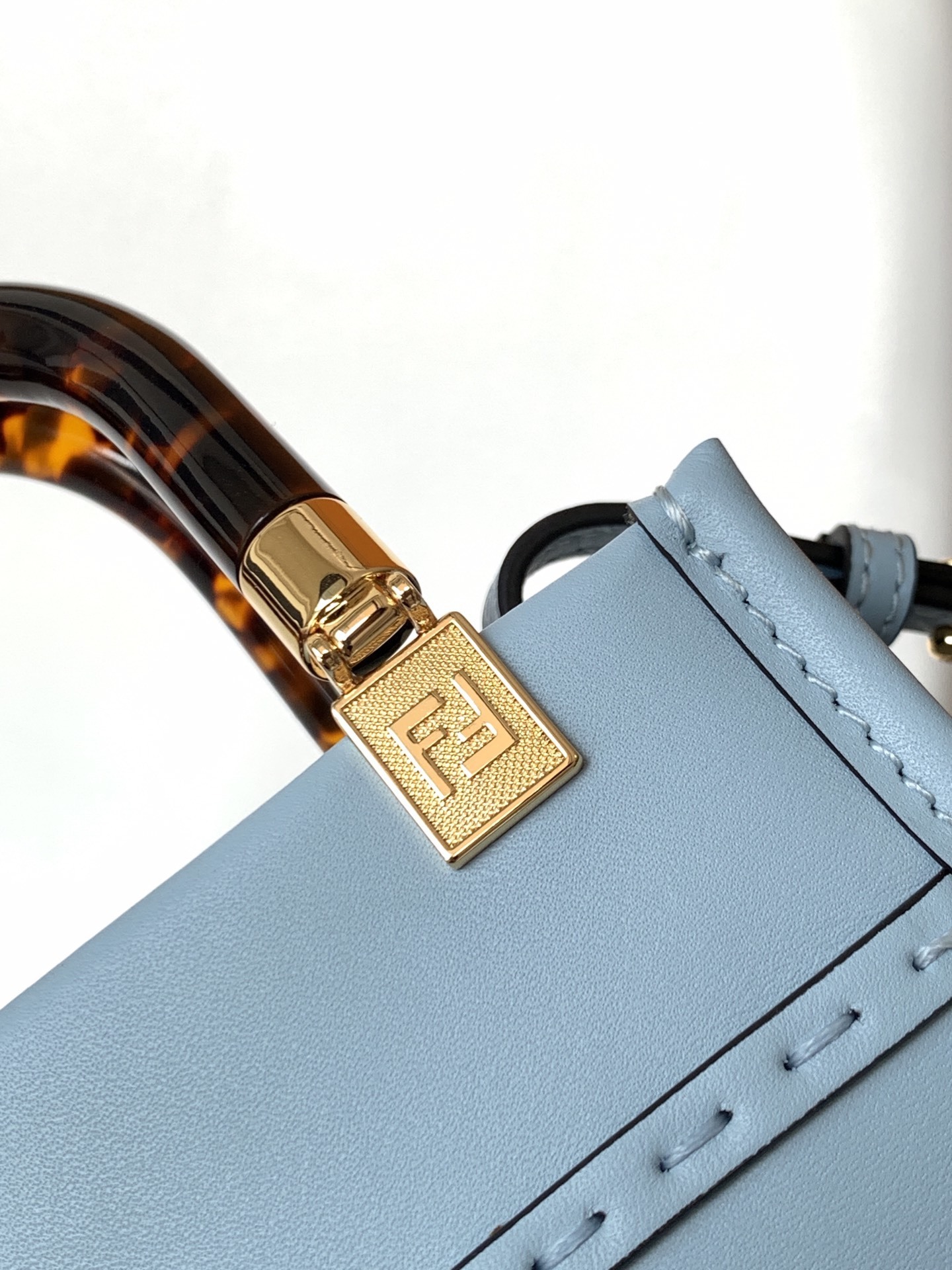 Fendi Sunshine Mini Shopper leather crossbody bag