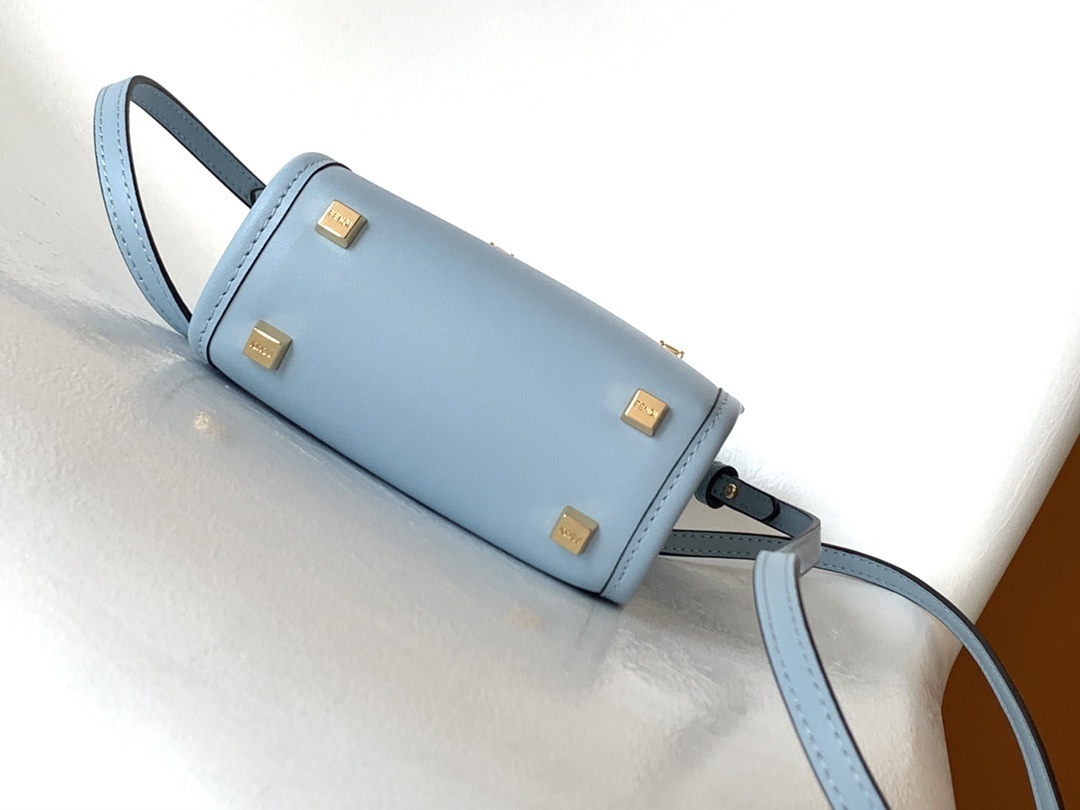 Fendi Sunshine Mini Shopper leather crossbody bag