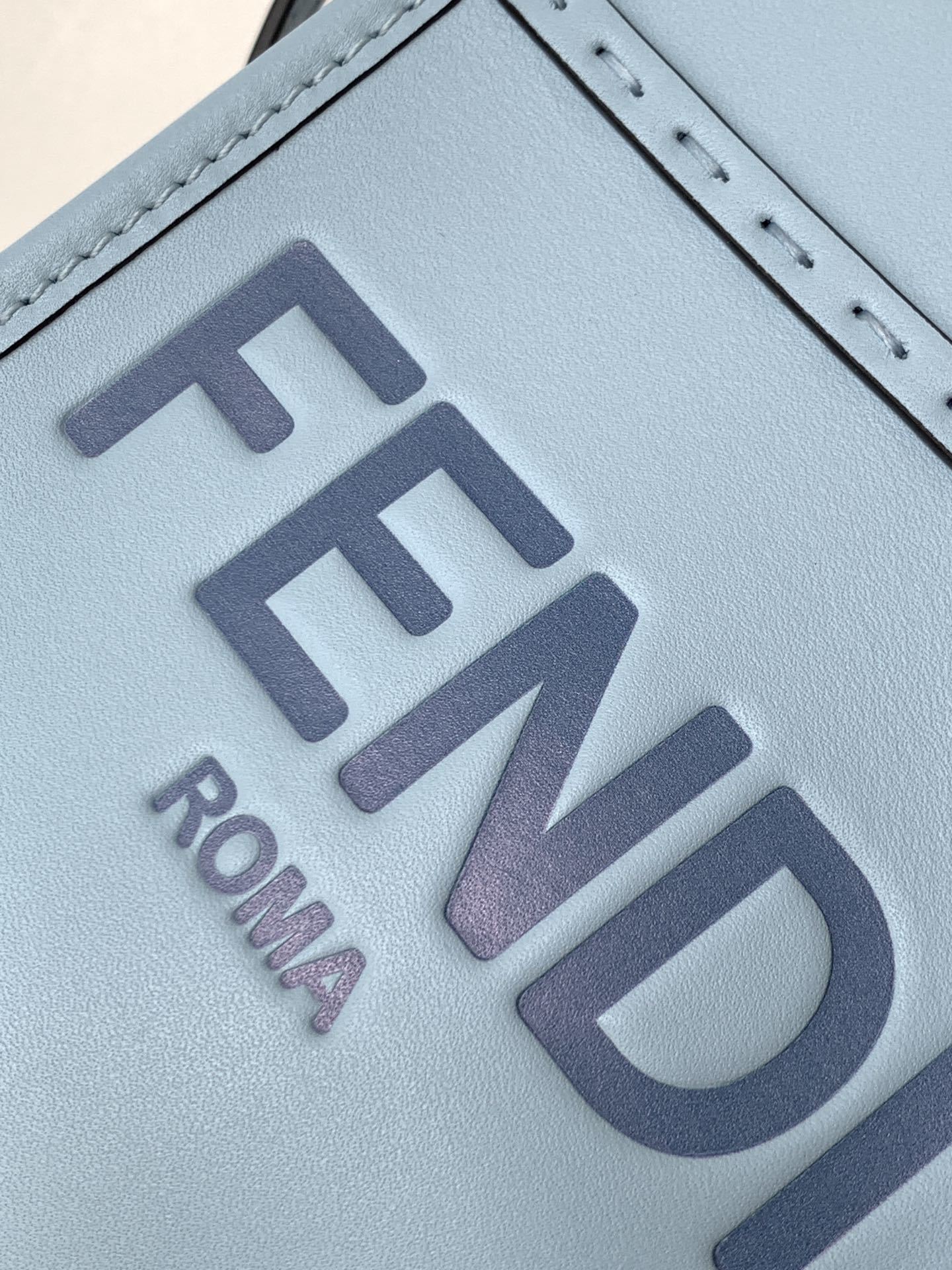 Fendi Sunshine Mini Shopper leather crossbody bag