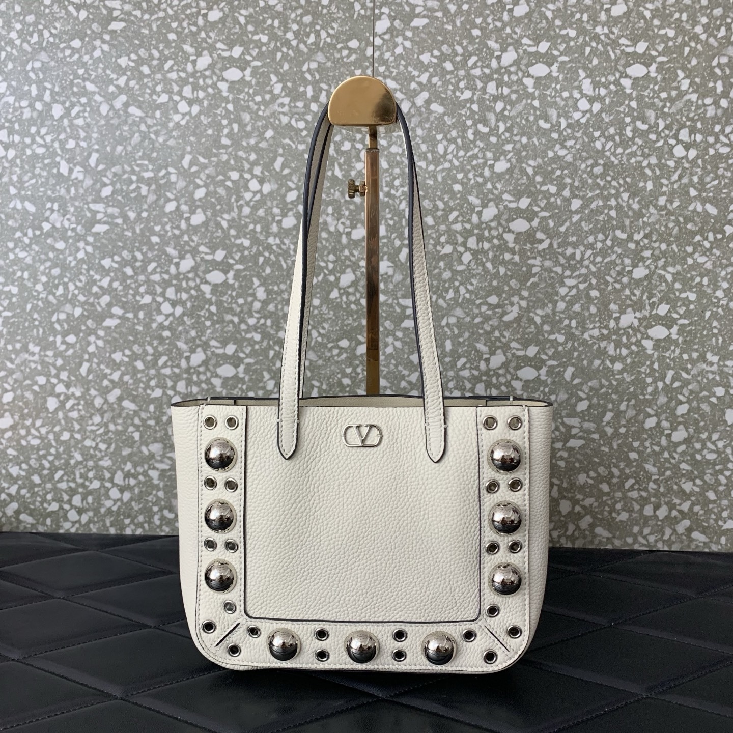 Valentino Garavani Nellcôte mini leather tote bag