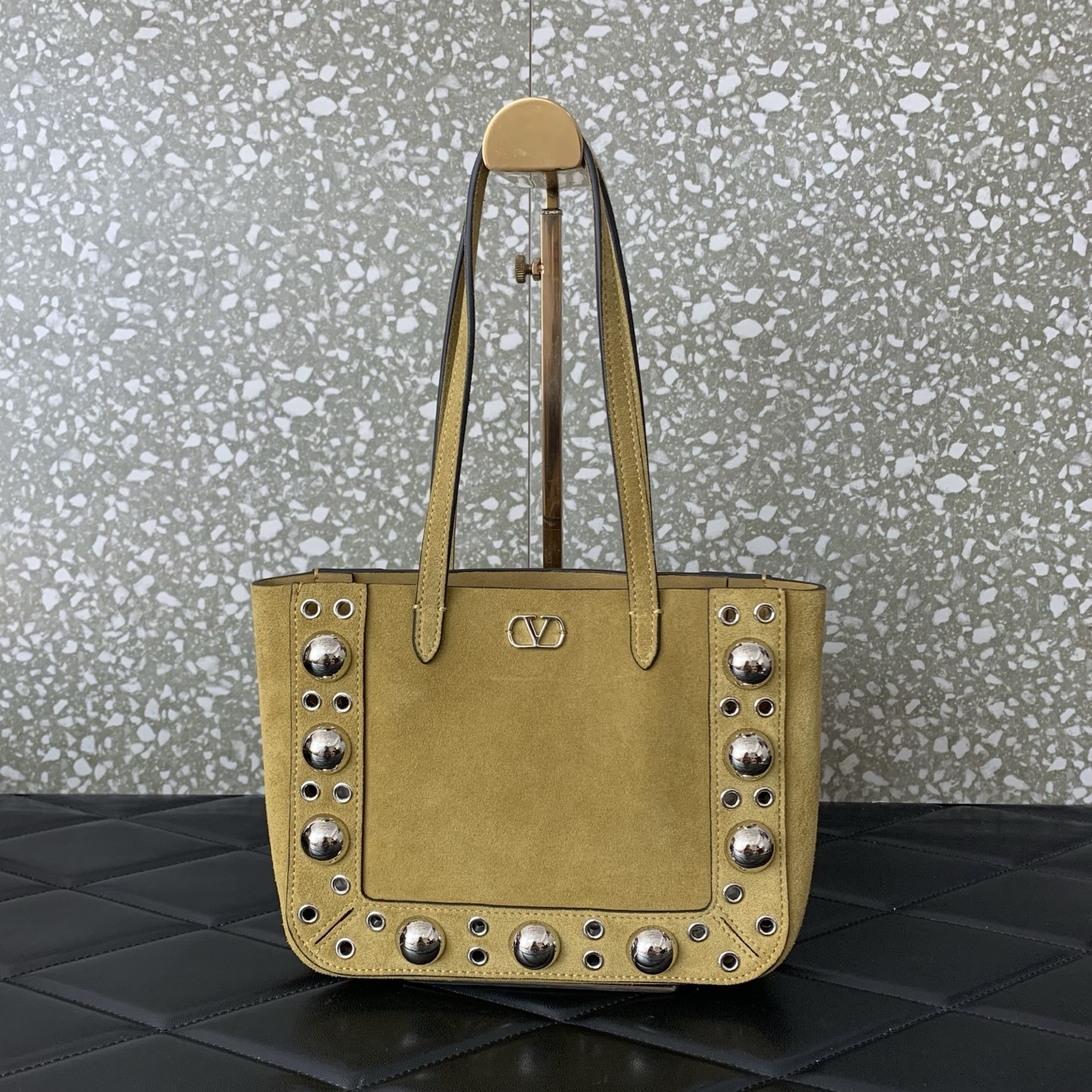 Valentino Garavani Nellcôte mini studded suede tote bag