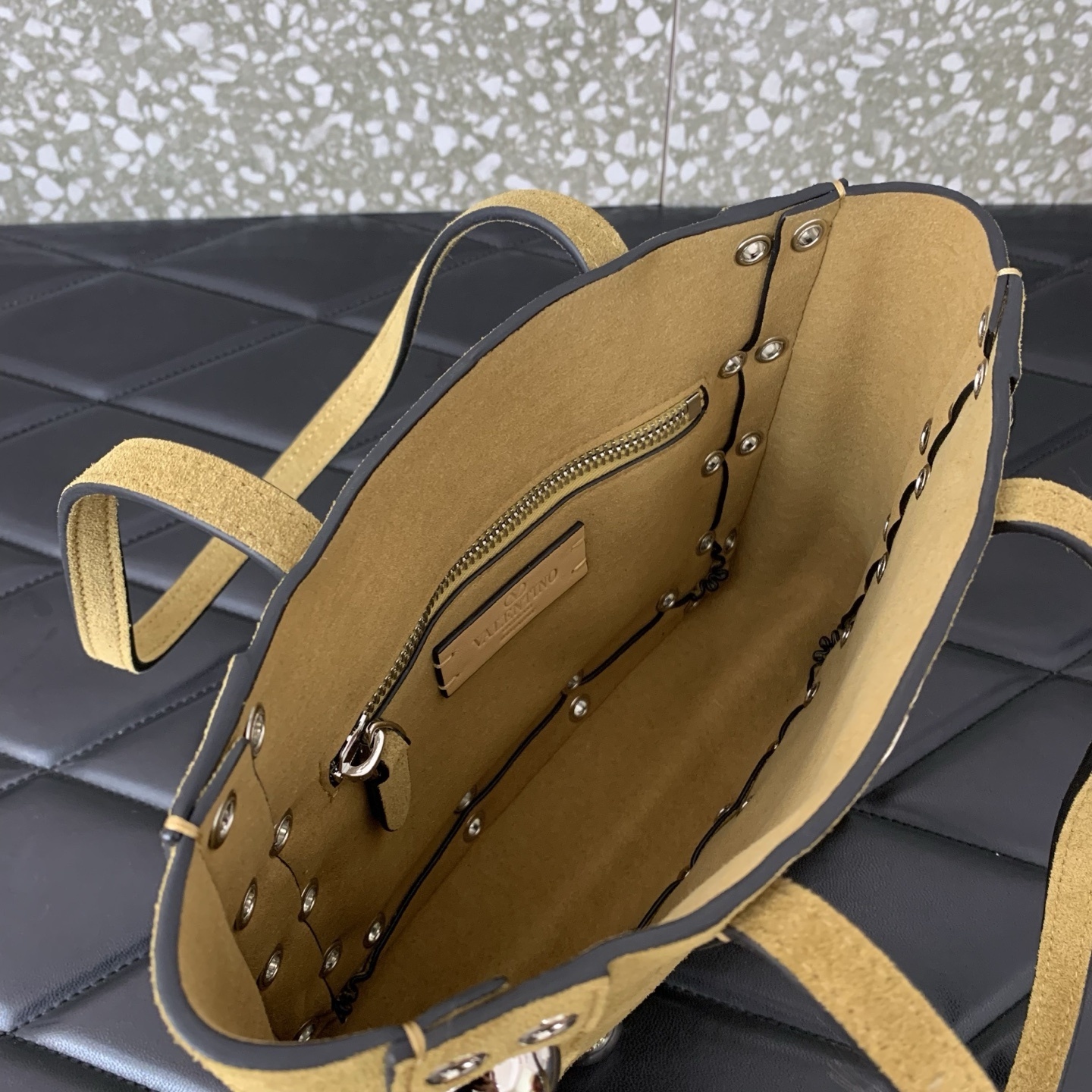 Valentino Garavani Nellcôte mini studded suede tote bag