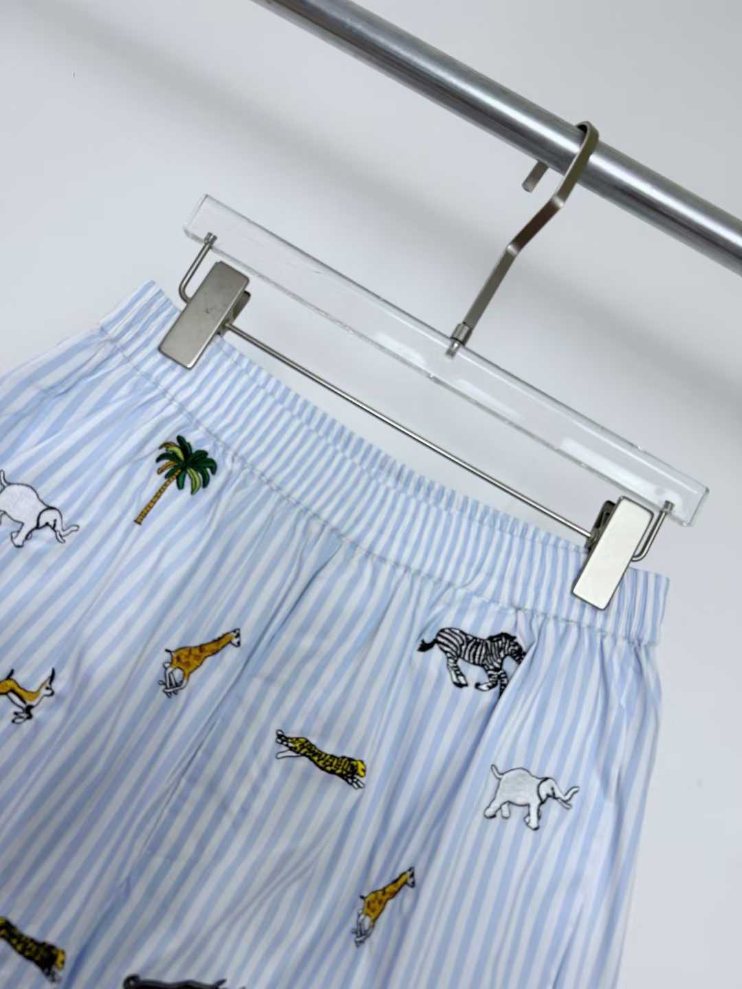 LV x The Darjeeling Limited Embroidered Striped Shorts from the Louis Vuitton Men's Spring-Summer 2026 collection