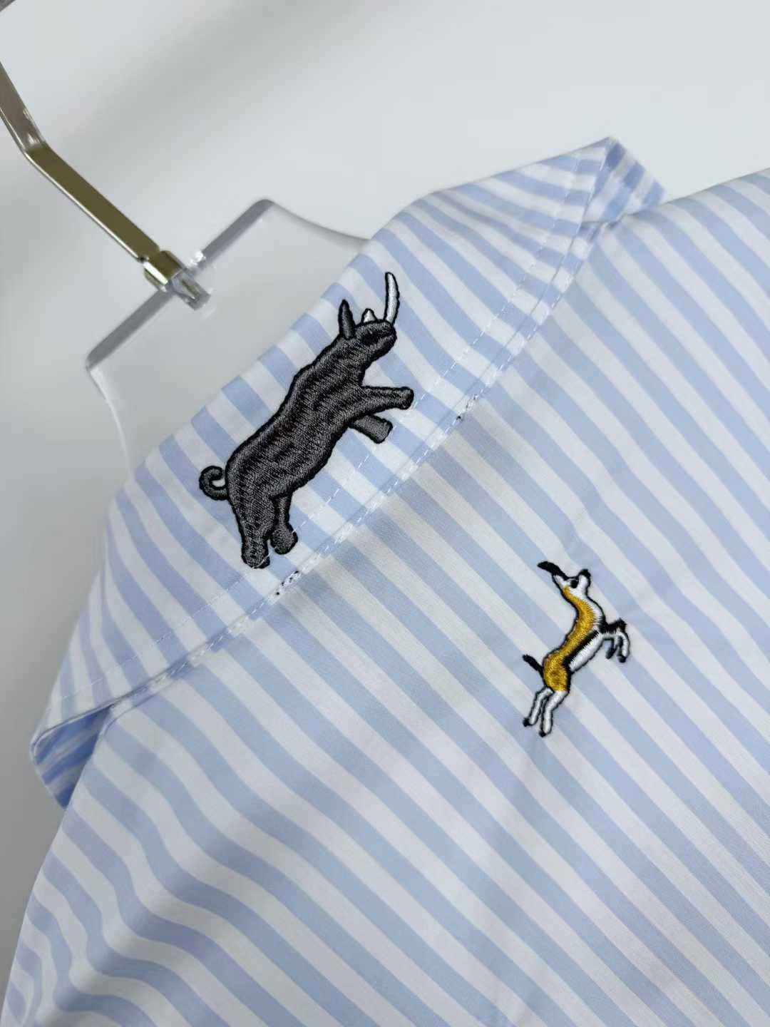 LV x The Darjeeling Limited embroidered striped short-sleeved shirt
