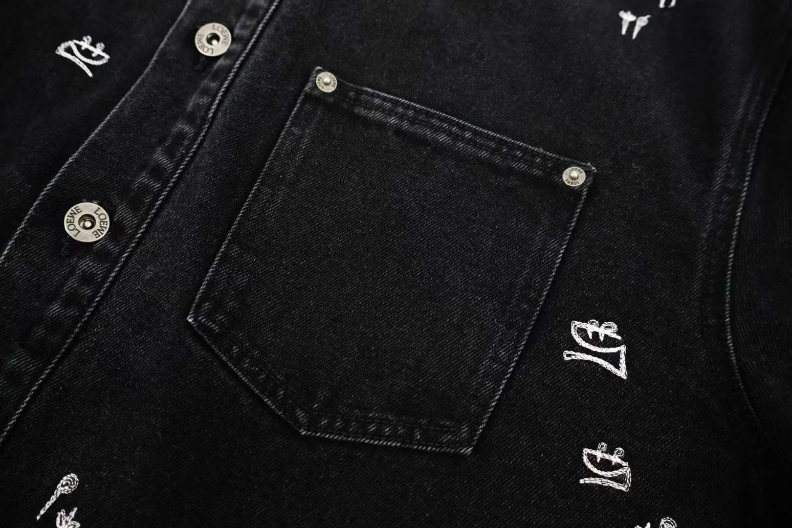 Loewe x Louis Wain embroidered denim overshirt