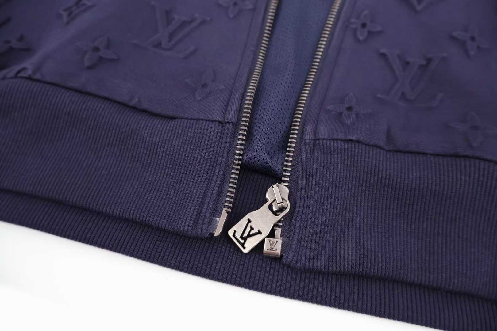 LV Embossed Monogram Jersey Tracksuit Top