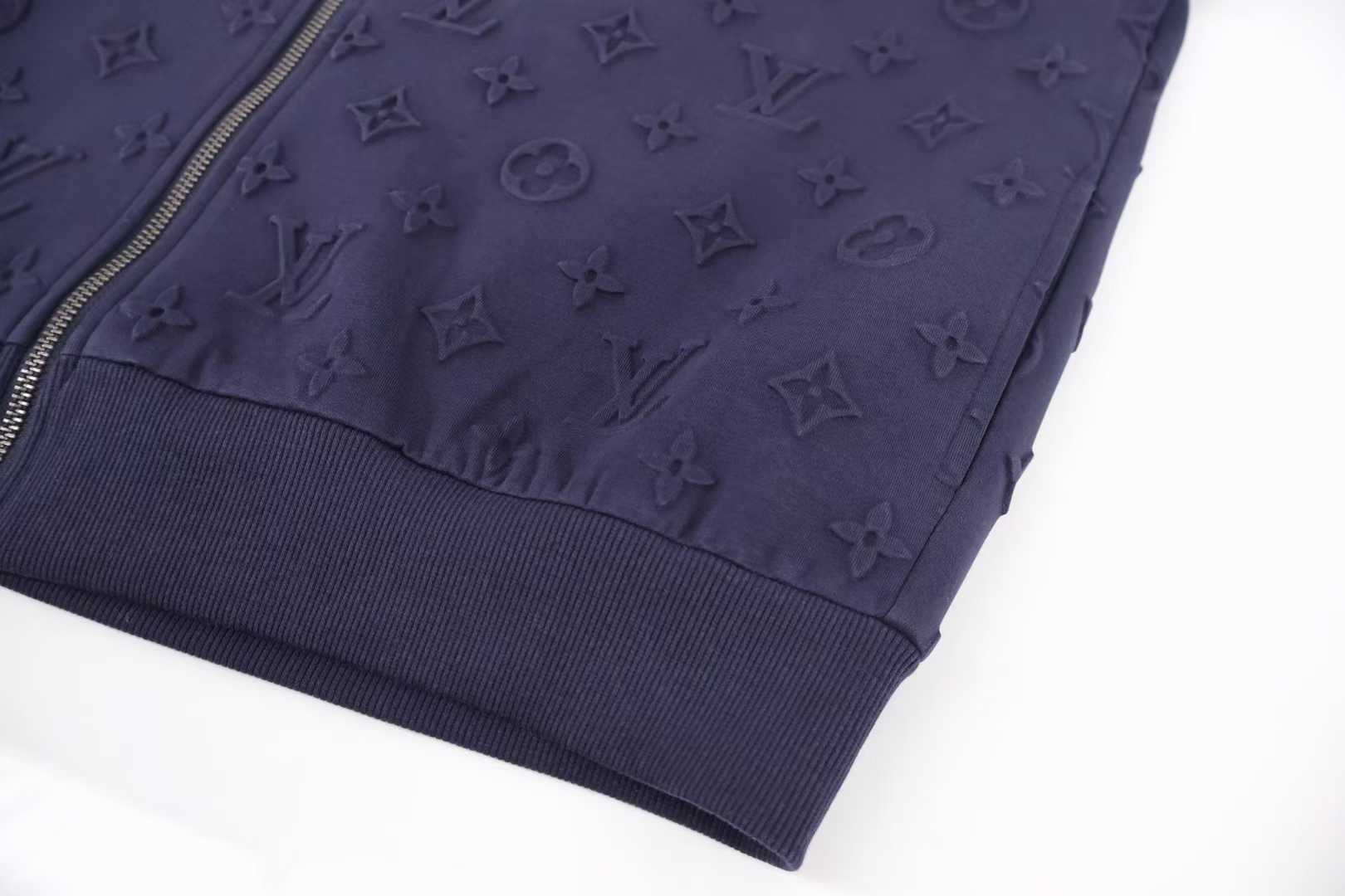 LV Embossed Monogram Jersey Tracksuit Top