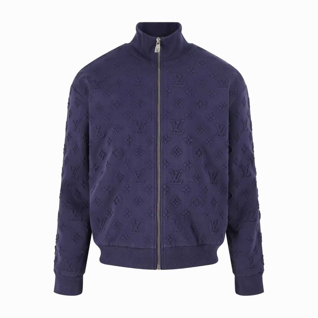 LV Embossed Monogram Jersey Tracksuit Top