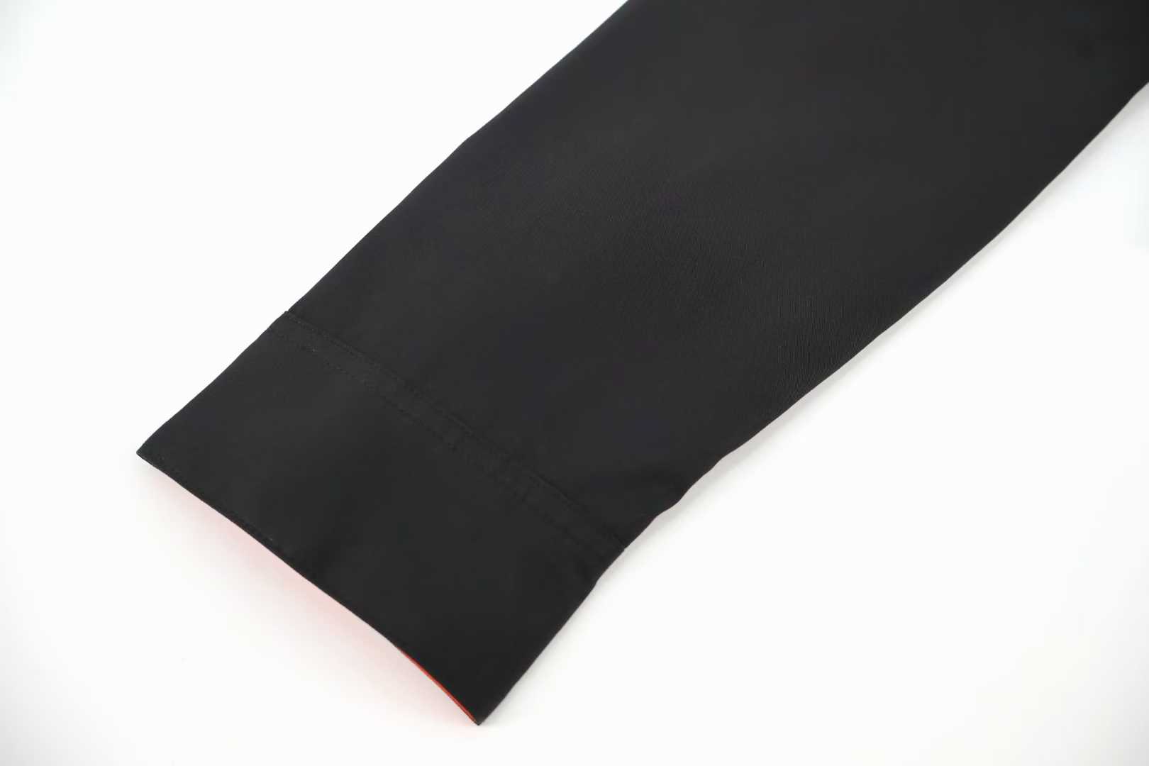 Loewe x Louis Wain cotton gabardine zip-up overshirt features a leather patch pocket adorned with a "Futurist Cat" intarsia