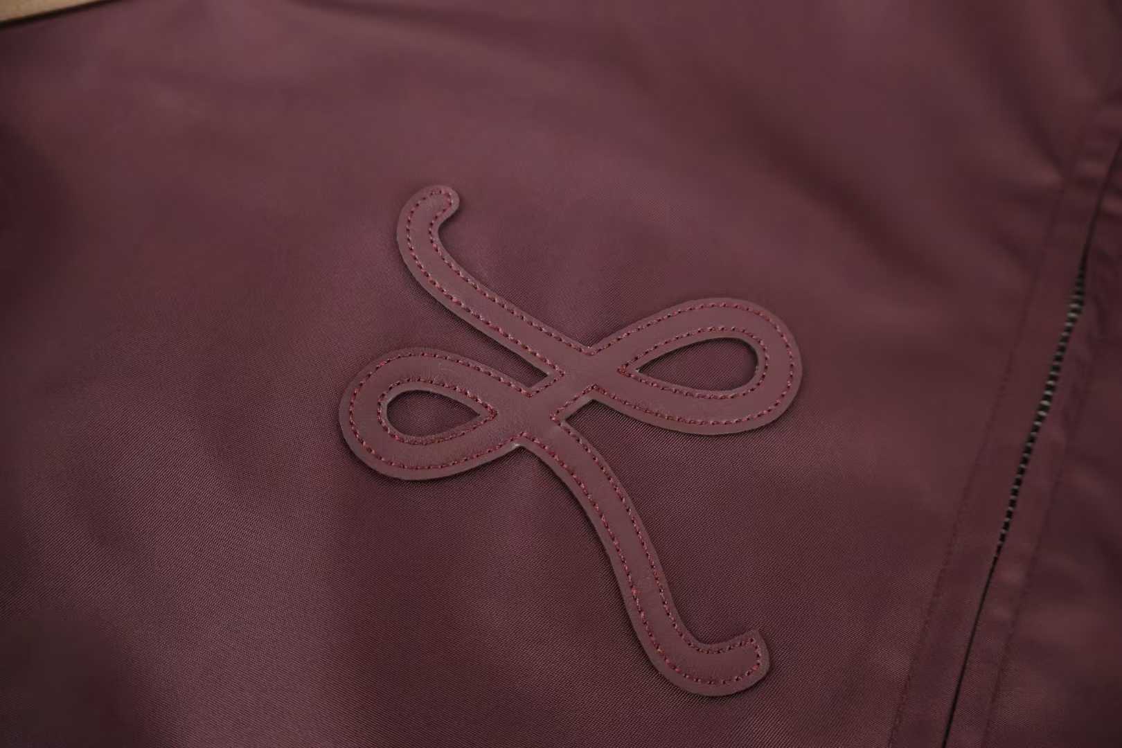 Loewe Bomber Jacket in Nylon and Nappa Lambskin