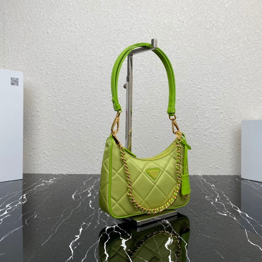Prada Re-Nylon Mini Bag in green