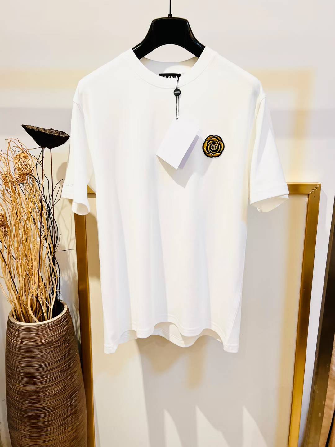 chanel white cotton t-shirt