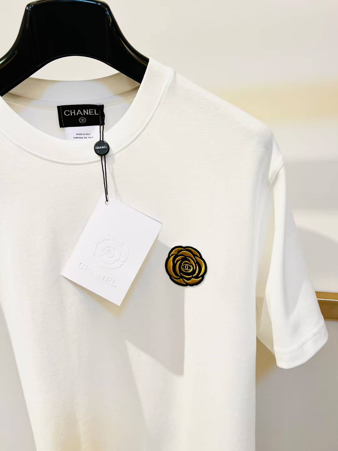 chanel white cotton t-shirt