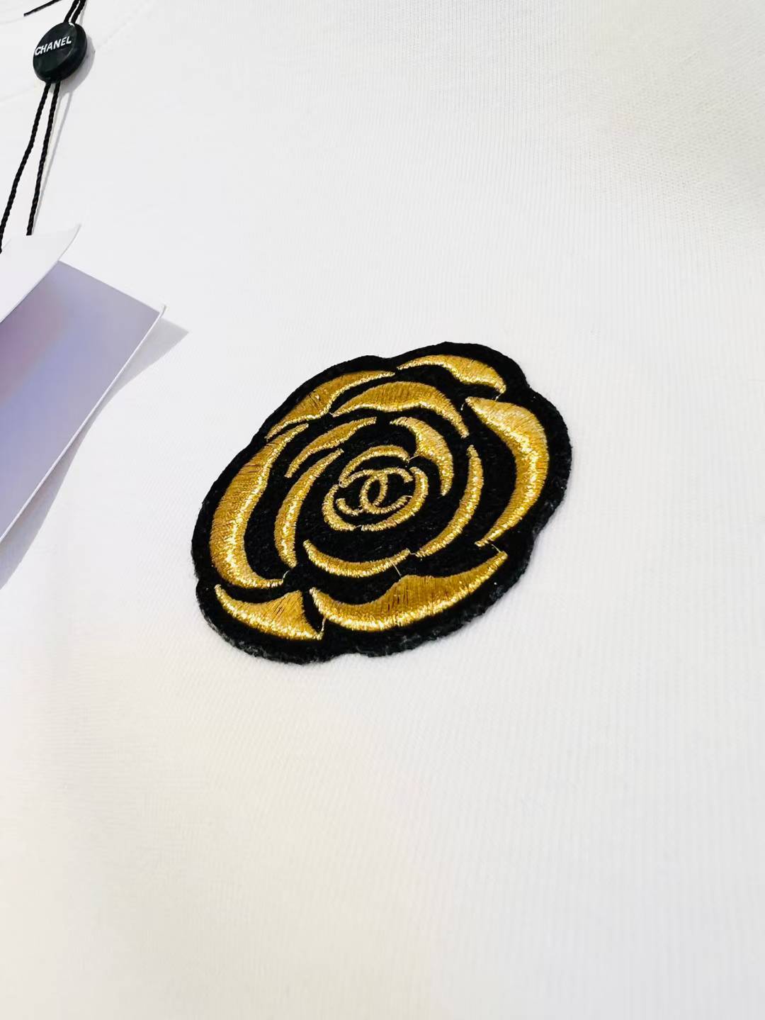chanel white cotton t-shirt