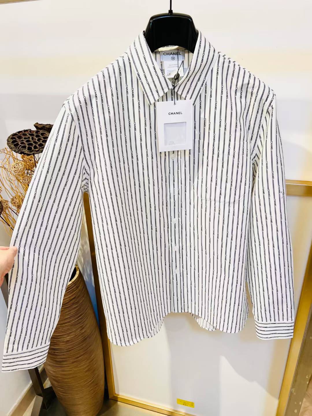 AMIRI Striped long-sleeve Cotton Shirt